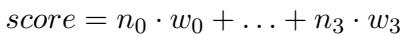 Weighted Clustering Score Equation