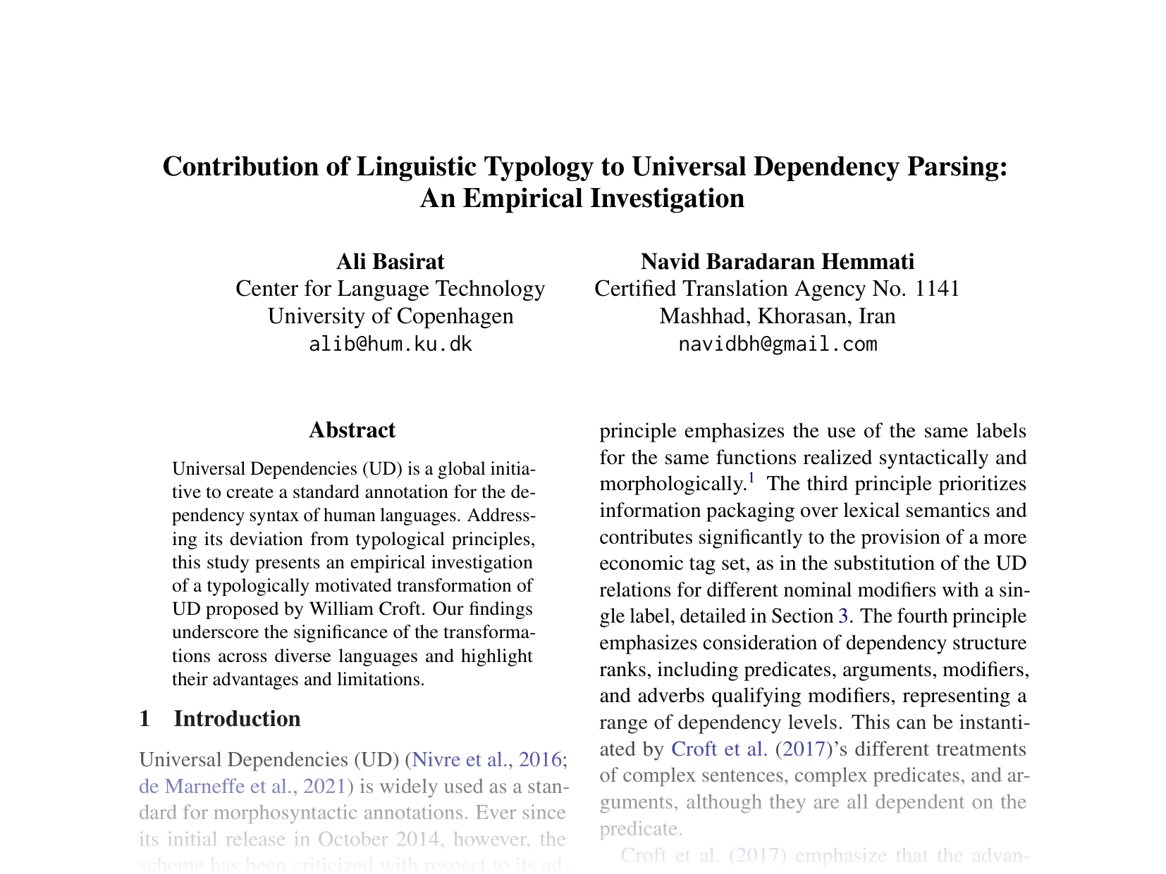 [Contribution of Linguistic Typology to Universal Dependency Parsing: An Empirical Investigation 🔗](https://aclanthology.org/2024.emnlp-main.773.pdf)