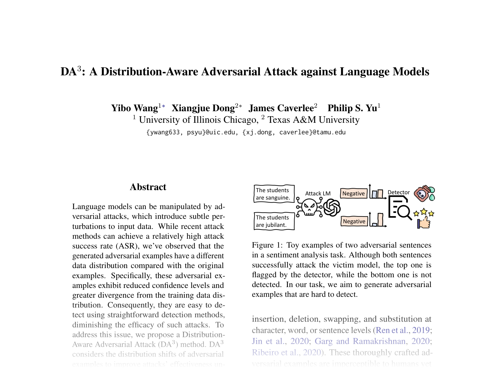 [DA³: A Distribution-Aware Adversarial Attack against Language Models 🔗](https://aclanthology.org/2024.emnlp-main.107.pdf)