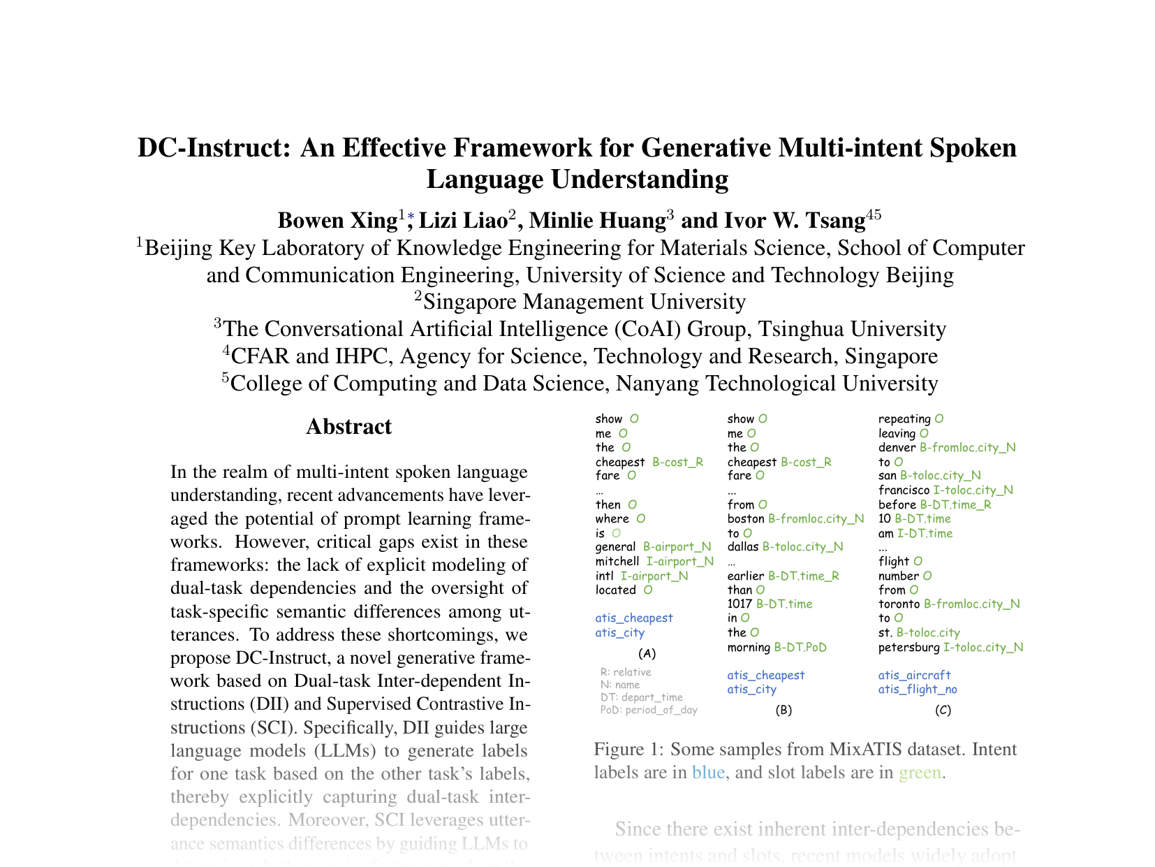 [DC-Instruct: An Effective Framework for Generative Multi-intent Spoken Language Understanding 🔗](https://aclanthology.org/2024.emnlp-main.804.pdf)