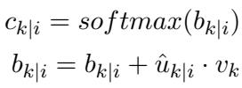 Equation 4: Dynamic Routing Update