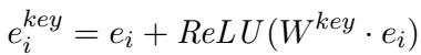 Equation 8: Key Representation