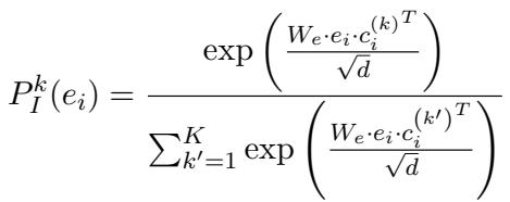 Equation 11: Intent Score Probability