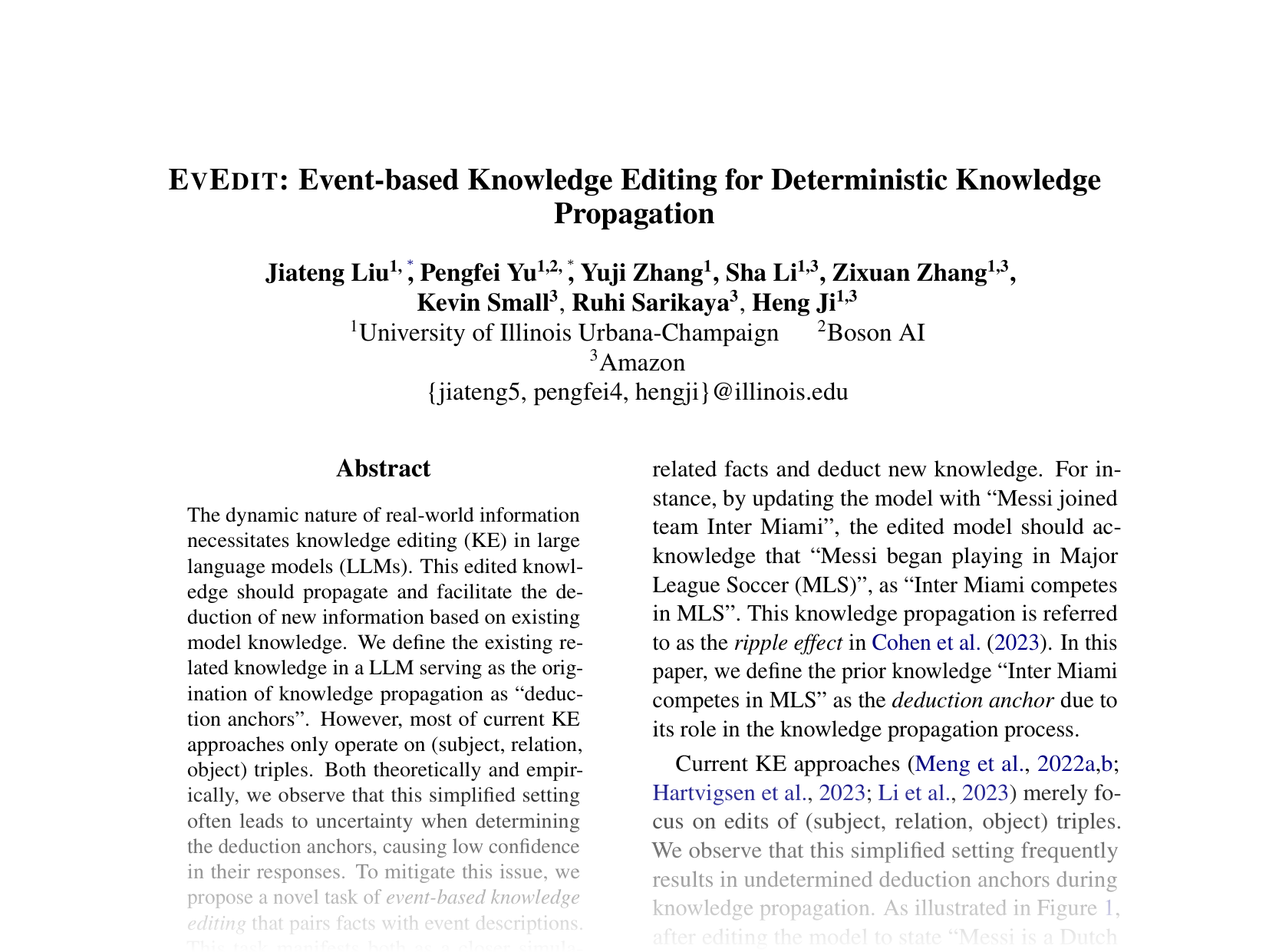 [EVEDIT: Event-based Knowledge Editing for Deterministic Knowledge Propagation 🔗](https://aclanthology.org/2024.emnlp-main.282.pdf)