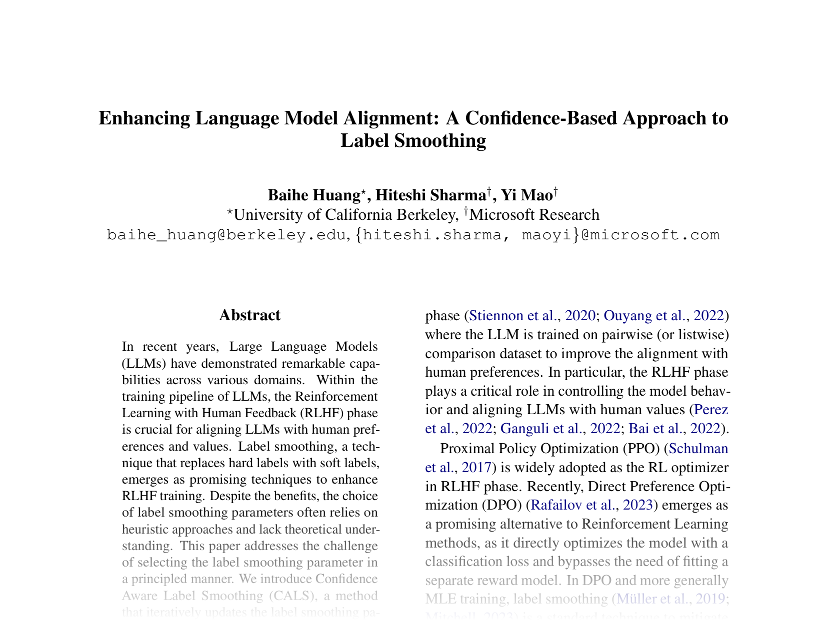 [Enhancing Language Model Alignment: A Confidence-Based Approach to Label Smoothing 🔗](https://aclanthology.org/2024.emnlp-main.1189.pdf)
