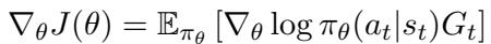 Equation 1: Policy Gradient Update