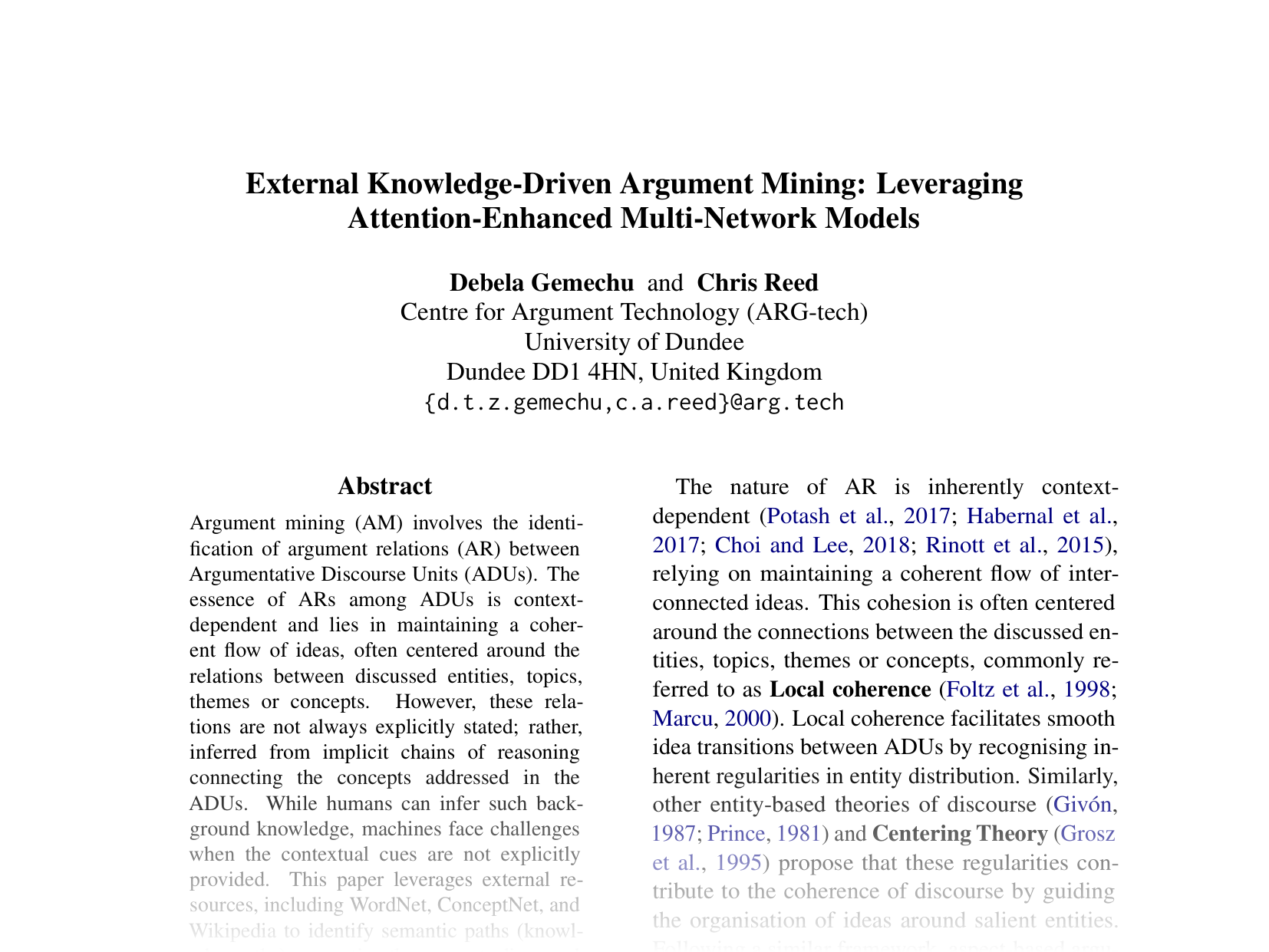 [External Knowledge-Driven Argument Mining: Leveraging Attention-Enhanced Multi-Network Models 🔗](https://aclanthology.org/2024.emnlp-main.216.pdf)