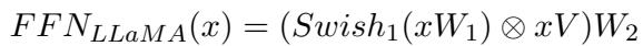 LLaMA FFN 公式