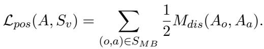 公式 2: 正向损失定义。