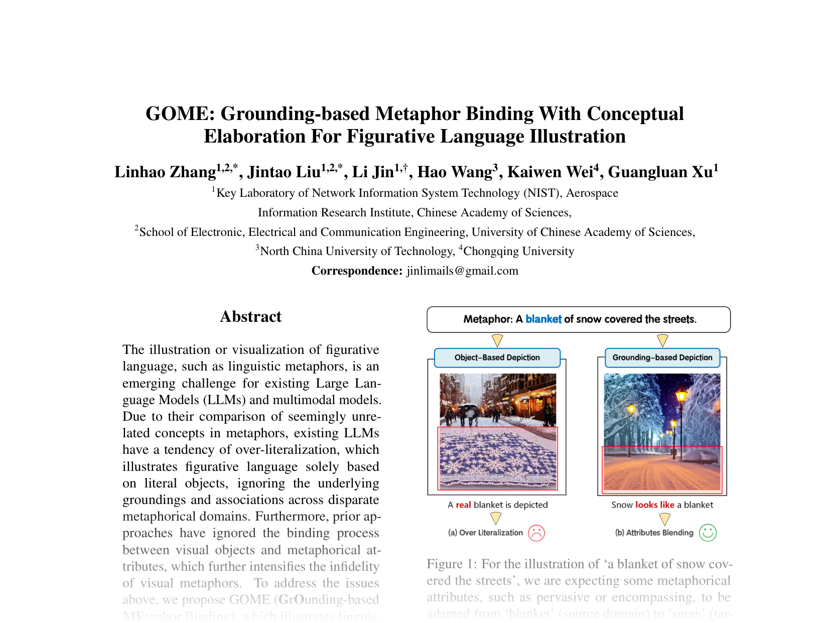 [Grounding-based Metaphor Binding With Conceptual Elaboration For Figurative Language Illustration 🔗](https://aclanthology.org/2024.emnlp-main.1028.pdf)