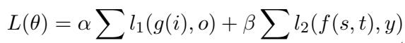 多任务学习的损失函数公式。