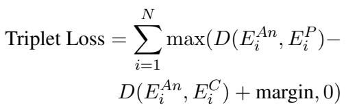 三元组损失公式