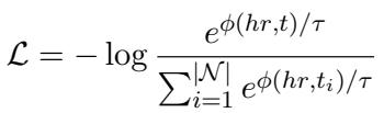 InfoNCE Loss Equation