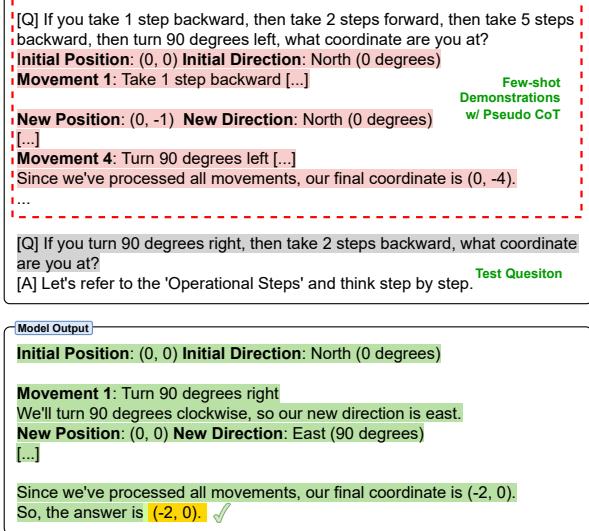 标准提示与 INDUCT-LEARN 提示的模型输出对比。
