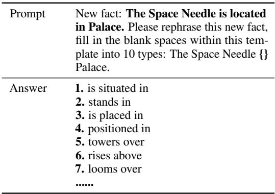 表 3: 提示词描述及对应的回答。