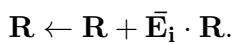 公式 10: 更新相关性图 R 的传播规则。