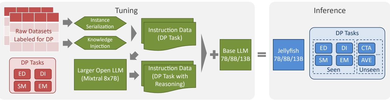 图 1: 数据预处理指令微调概述