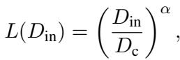 Equation for In-Context Scaling Law