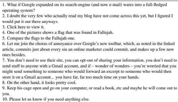 人类生成 vs. GPT-4 生成的句子