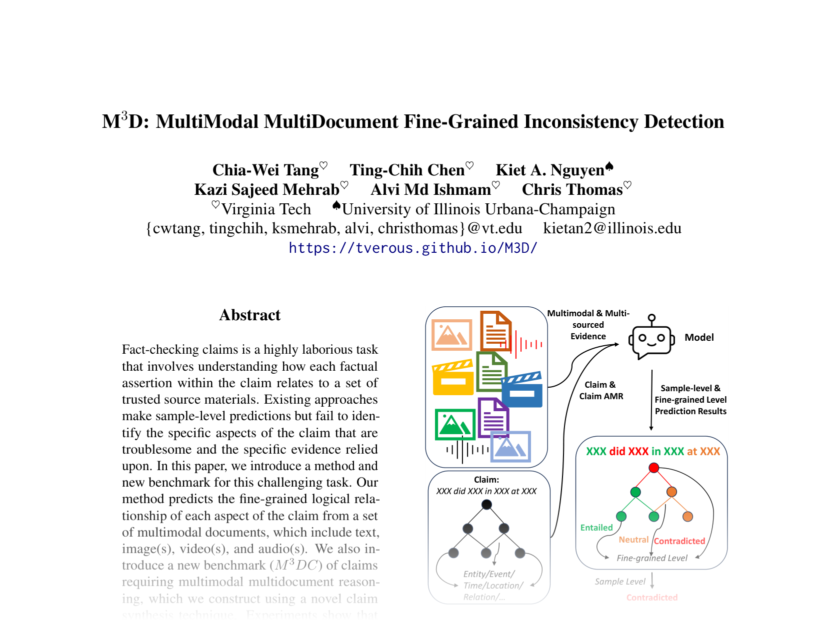 [M3D: MultiModal MultiDocument Fine-Grained Inconsistency Detection 🔗](https://aclanthology.org/2024.emnlp-main.1243.pdf)