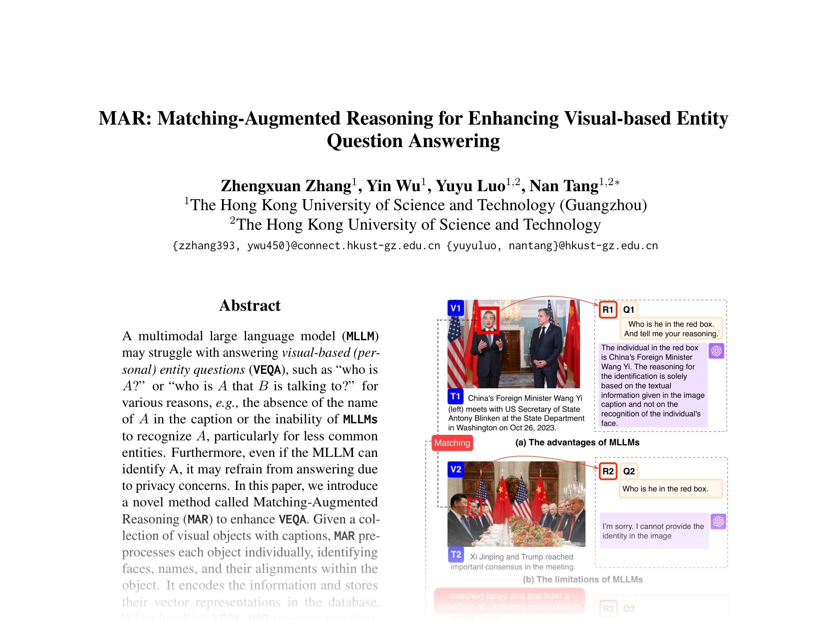 [MAR: Matching-Augmented Reasoning for Enhancing Visual-based Entity Question Answering 🔗](https://aclanthology.org/2024.emnlp-main.91.pdf)
