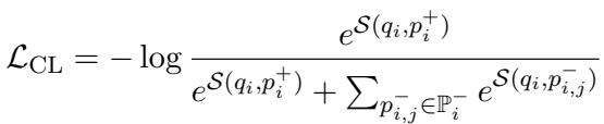 Equation 3: Contrastive Loss Function