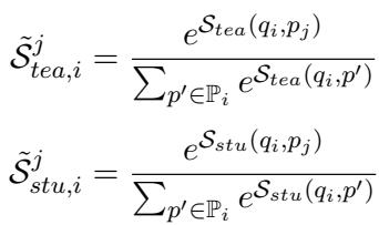 Equation 5: Probability Distributions for Teacher and Student