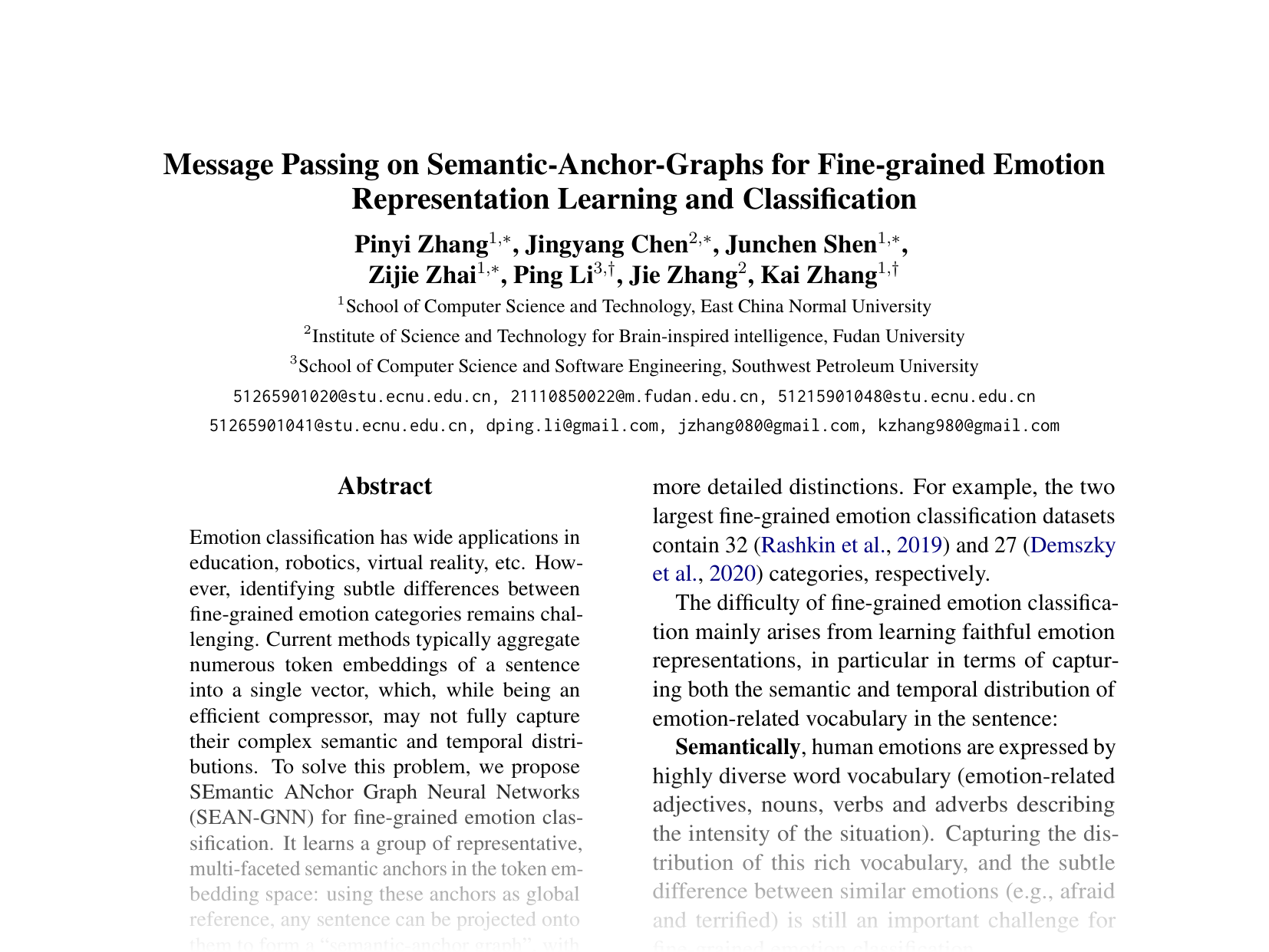 [Message Passing on Semantic-Anchor-Graphs for Fine-grained Emotion Representation Learning and Classification 🔗](https://aclanthology.org/2024.emnlp-main.162.pdf)