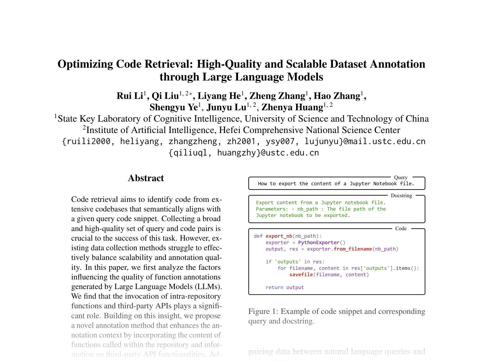 [Optimizing Code Retrieval: High-Quality and Scalable Dataset Annotation through Large Language Models 🔗](https://aclanthology.org/2024.emnlp-main.123.pdf)