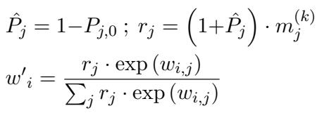 去噪注意力公式。