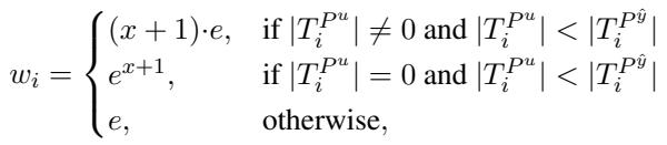 公式 6: 惩罚权重函数。