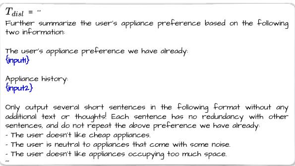 Prompt template of T_disl.