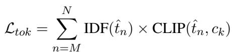 Equation 7: The token-level bias obfuscation loss.