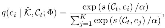 Equation 4: Retriever likelihood distribution.