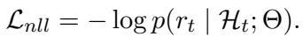 Equation 13: Standard NLL loss for generator.