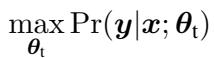 Probability maximization equation.