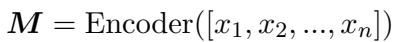 Equation 1: Encoder output