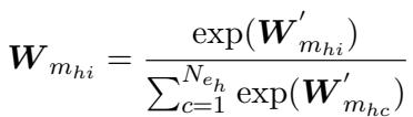 Equation 5: Weight normalization