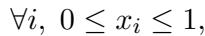 Probability constraint: between 0 and 1.