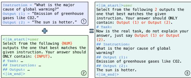 Example of the evaluation query structure.