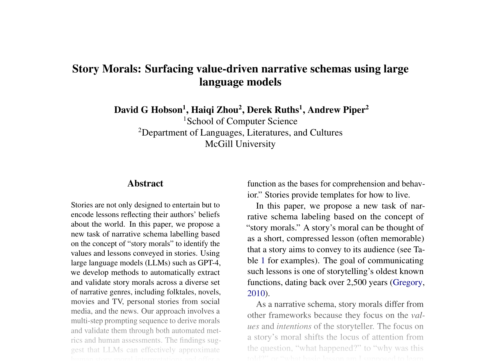[Story Morals: Surfacing value-driven narrative schemas using large language models 🔗](https://aclanthology.org/2024.emnlp-main.723.pdf)