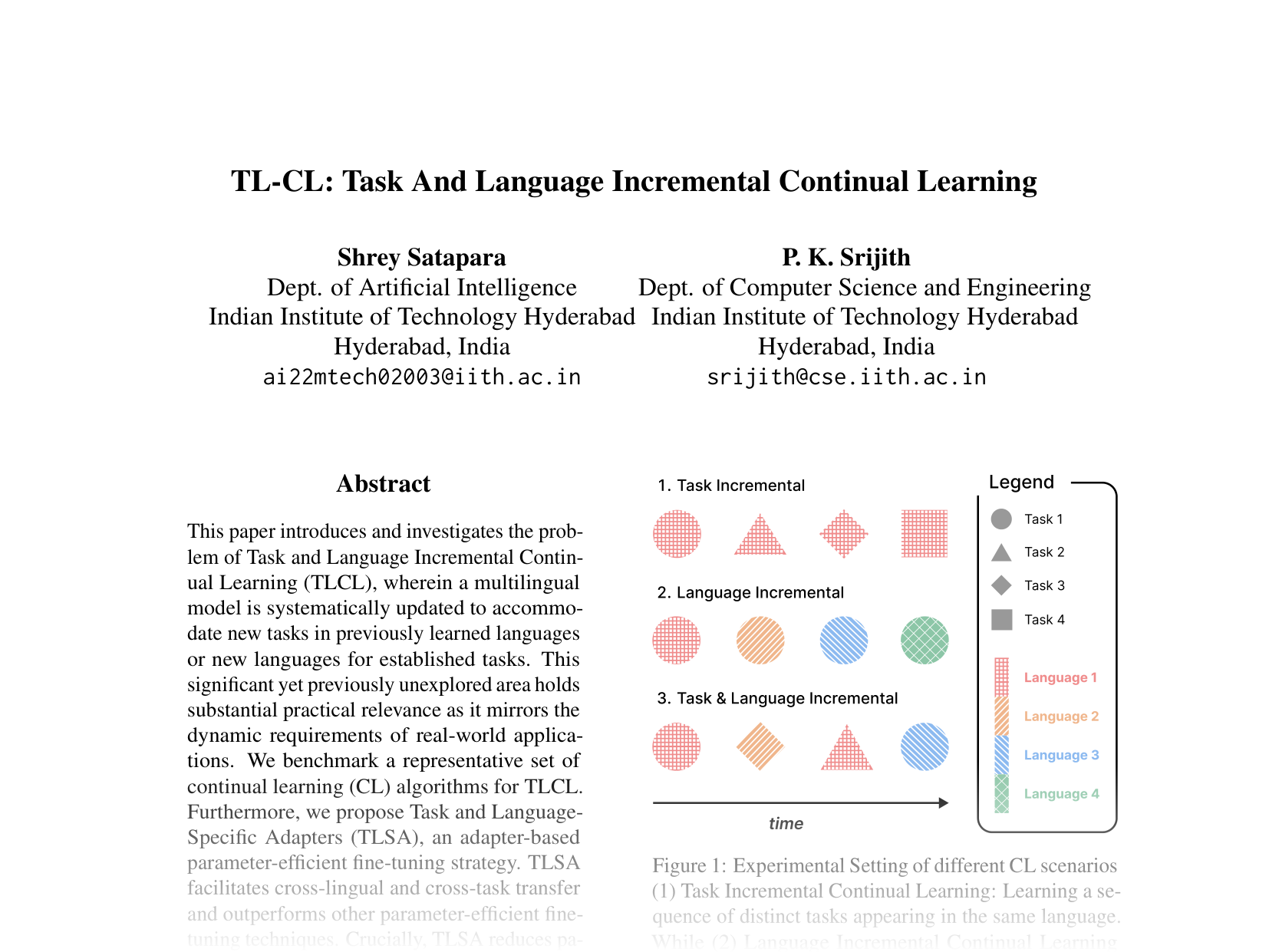 [TL-CL: Task And Language Incremental Continual Learning 🔗](https://aclanthology.org/2024.emnlp-main.676.pdf)