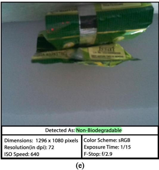 Output images showing correct classification for multiple test objects.