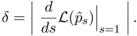 Derivative of the loss equals delta.